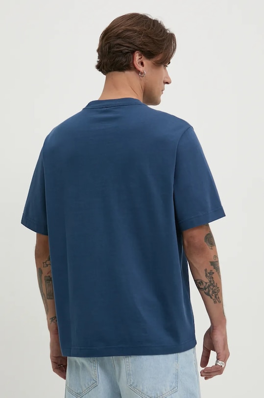 Oblečení Bavlněné tričko Abercrombie & Fitch KI123.3319.200 modrá