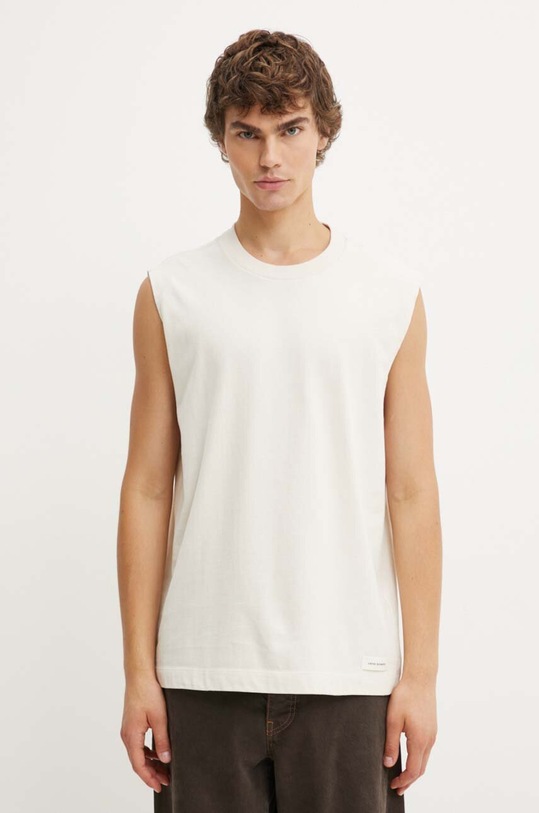 Abercrombie & Fitch tricou din bumbac uni bej KI124.4270.150