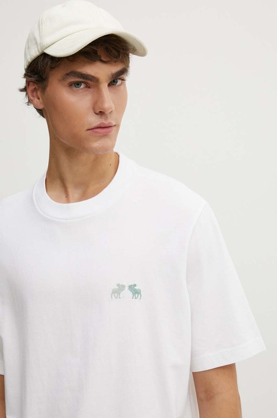Abercrombie & Fitch tricou din bumbac alb KI124.4272.100