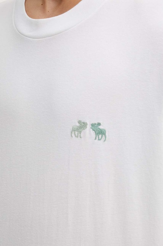 Abercrombie & Fitch tricou din bumbac KI124.4272.100 alb