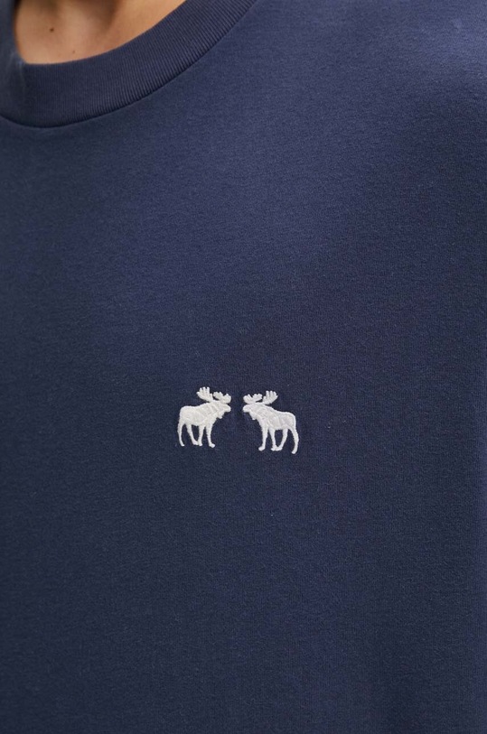 Bavlněné tričko Abercrombie & Fitch KI124.4272.200 námořnická modř