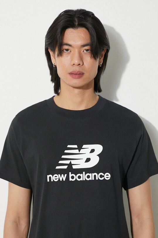 Bavlnené tričko New Balance Sport Essentials MT41502BK čierna