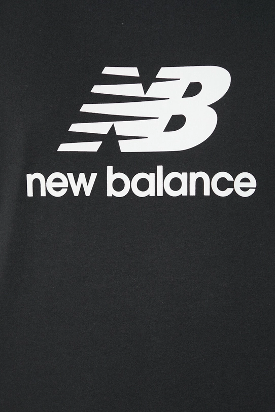 Βαμβακερό μπλουζάκι New Balance Sport Essentials MT41502BK