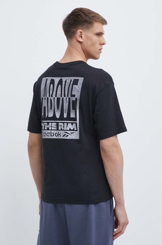 Odzież Reebok Classic t-shirt bawełniany Basketball 100075504 czarny