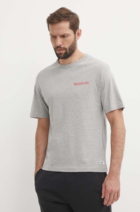 Odzież Reebok Classic t-shirt bawełniany Basketball 100075507 szary