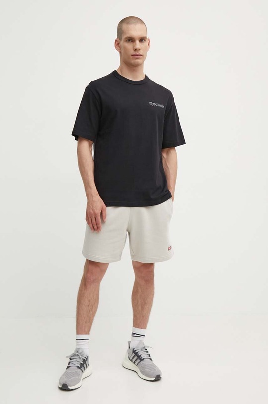 Reebok Classic tricou din bumbac Basketball 100075806 negru SS24