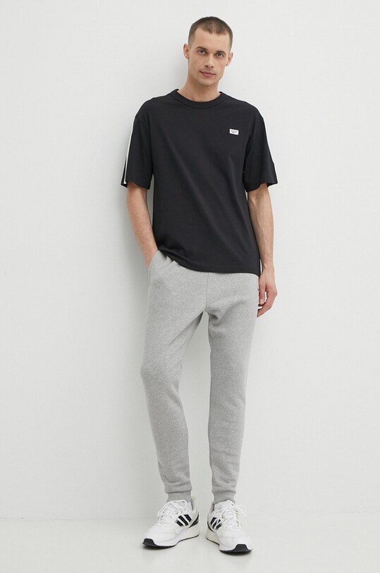 Reebok t-shirt bawełniany Court Sport 100202807 czarny SS24