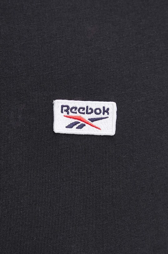Reebok t-shirt bawełniany Court Sport 100202807 czarny