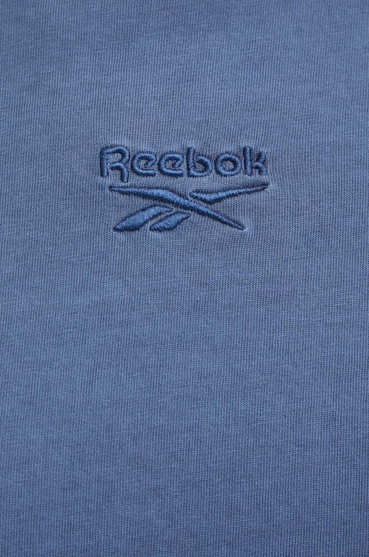 Βαμβακερό μπλουζάκι Reebok 100075632 μπλε