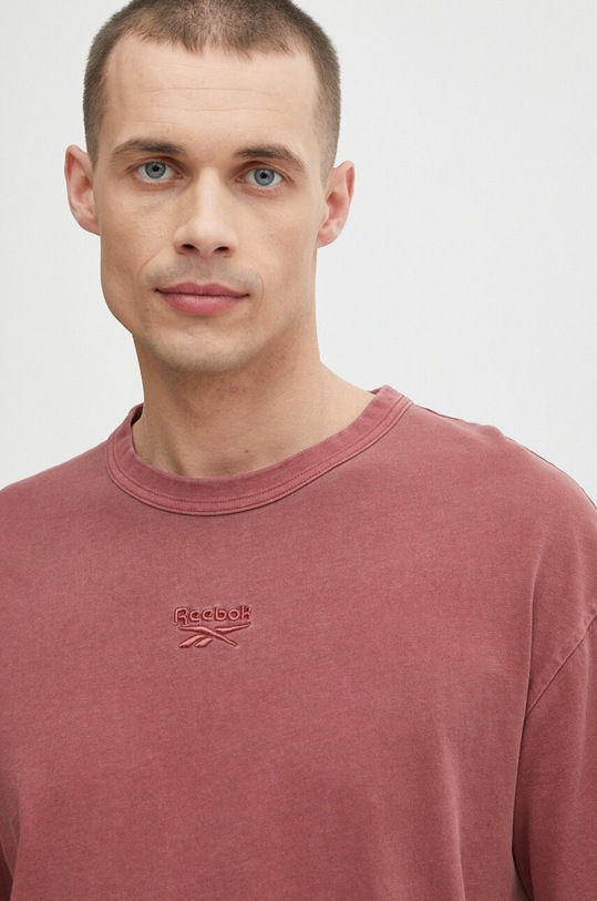 Reebok tricou din bumbac roz 100076357
