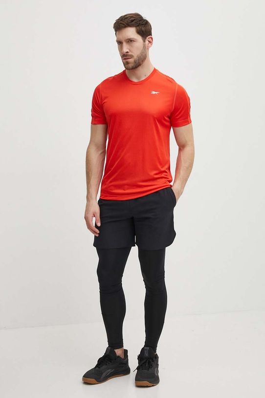 Reebok t-shirt treningowy Identity Training 100076456 czerwony SS24