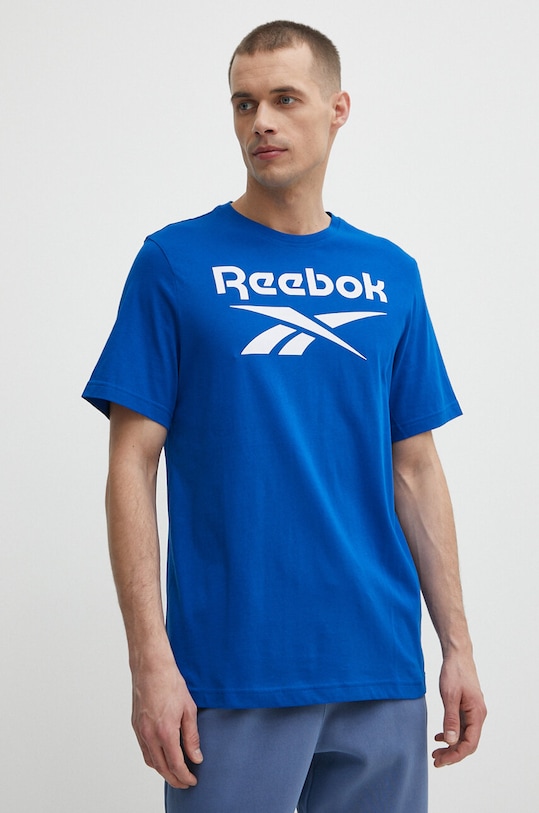 Reebok t-shirt bawełniany Identity niebieski 100071174