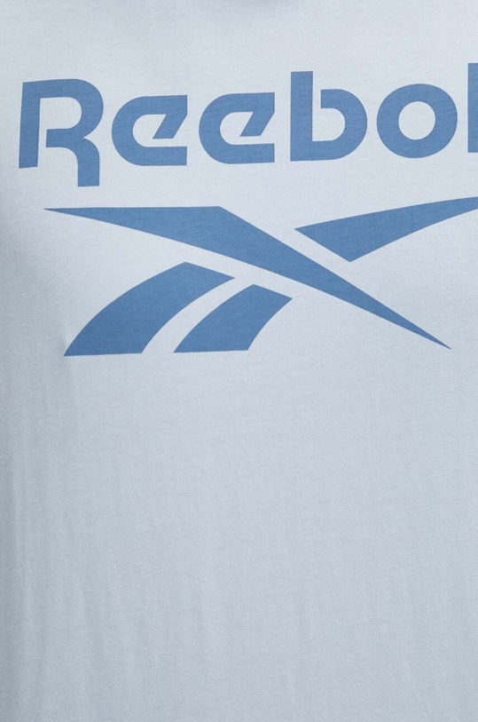 Reebok t-shirt bawełniany Identity niebieski 100076430