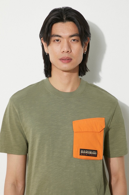 Napapijri t-shirt in cotone S-Tepees NP0A4HQJGAE1 verde