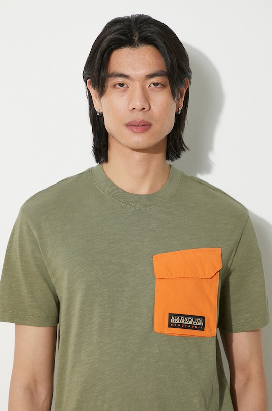 Napapijri t-shirt in cotone S-Tepees NP0A4HQJGAE1 verde