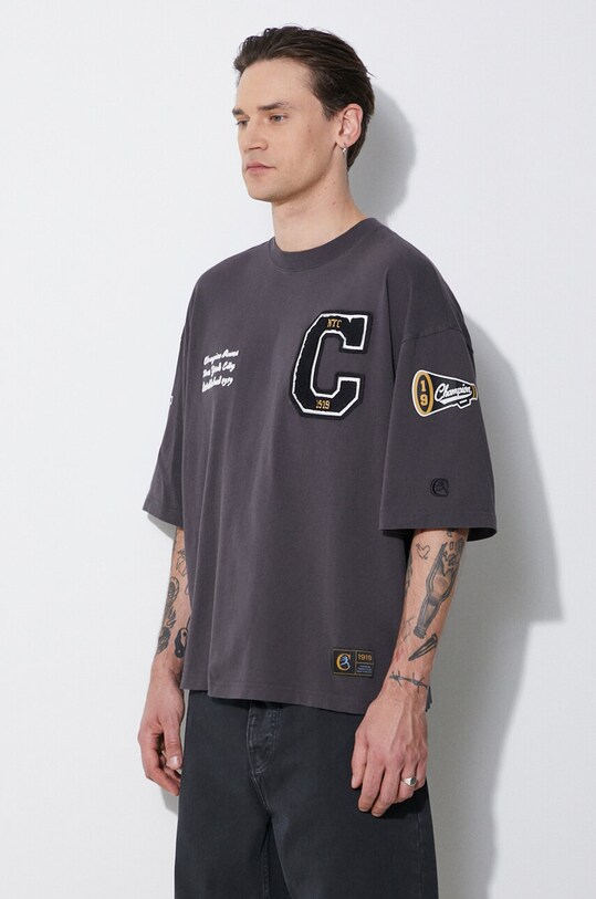 Champion t-shirt bawełniany szary 220004