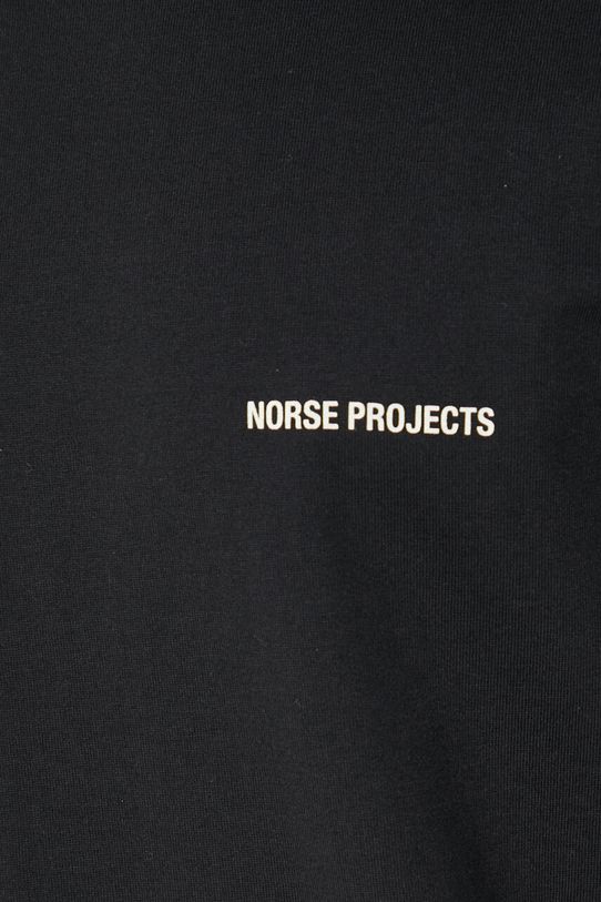 Bavlnené tričko Norse Projects Johannes Organic Logo čierna N01.0606.9999