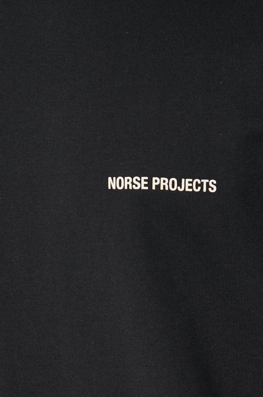 Norse Projects t-shirt bawełniany Johannes Organic Logo czarny N01.0606.9999
