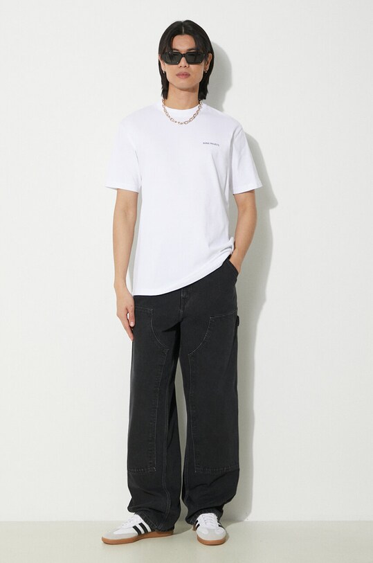 Norse Projects t-shirt bawełniany Johannes N01.0606.0001 biały SS24