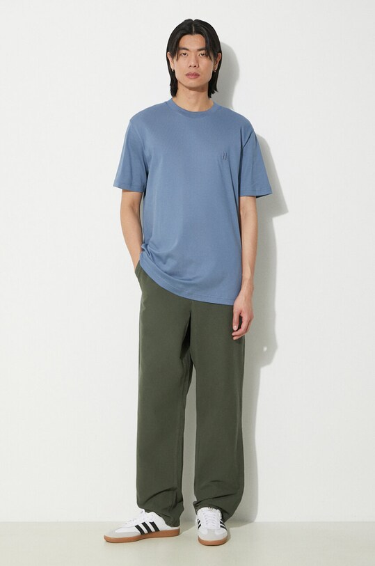 Norse Projects tricou din bumbac Johannes N01.0643.7121 albastru SS24