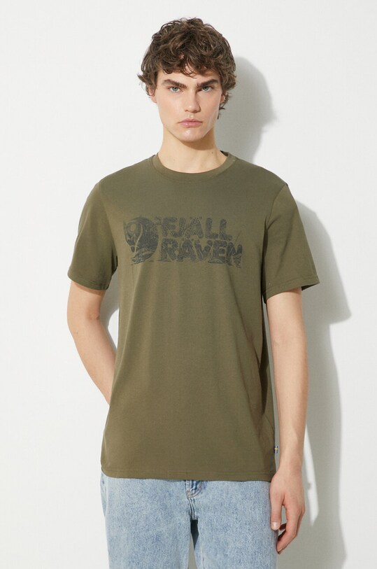 Футболка Fjallraven Lush Logo T-shirt M візерунок зелений F12600219.625