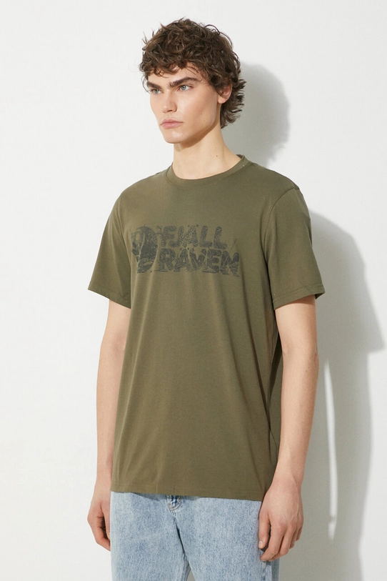 Футболка Fjallraven Lush Logo T-shirt M зелёный F12600219.625