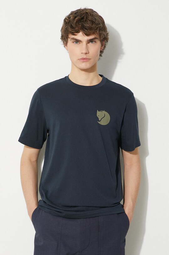Одежда Футболка Fjallraven Walk With Nature T-shirt M F12600216.555 тёмно-синий