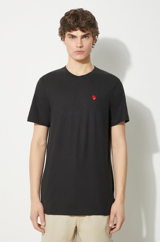 Fjallraven tricou Hemp Blend T-shirt M imprimeu negru F12600215.550