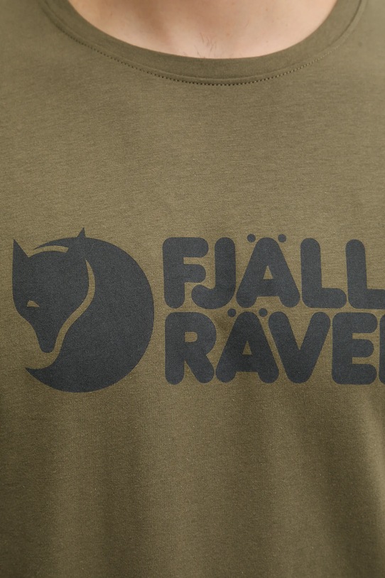 Fjallraven tricou Fjällräven Logo T-shirt M F87310.625 verde