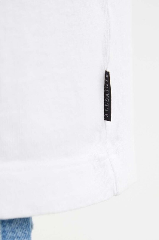 AllSaints tricou din bumbac MONTANA SS CREW alb MD510Z