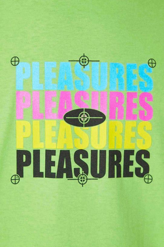 PLEASURES t-shirt in cotone Cmyk T-Shirt P24SP051.LIME verde