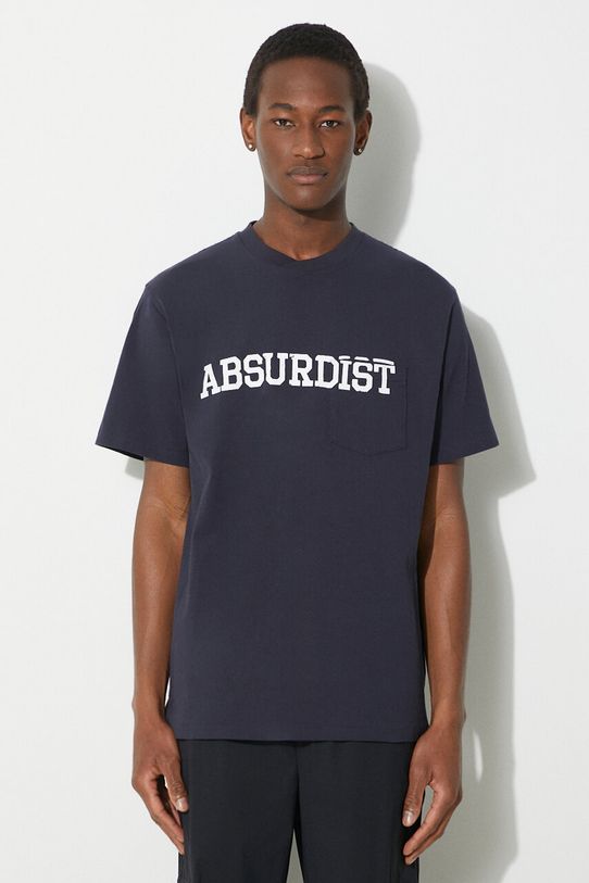Engineered Garments cotton t-shirt Printed Cross Crew Neck relaxed navy OR424.NP116