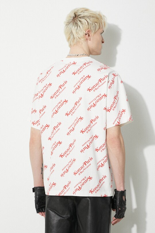 Odzież Kenzo t-shirt bawełniany FE58TS0044SY.02 biały