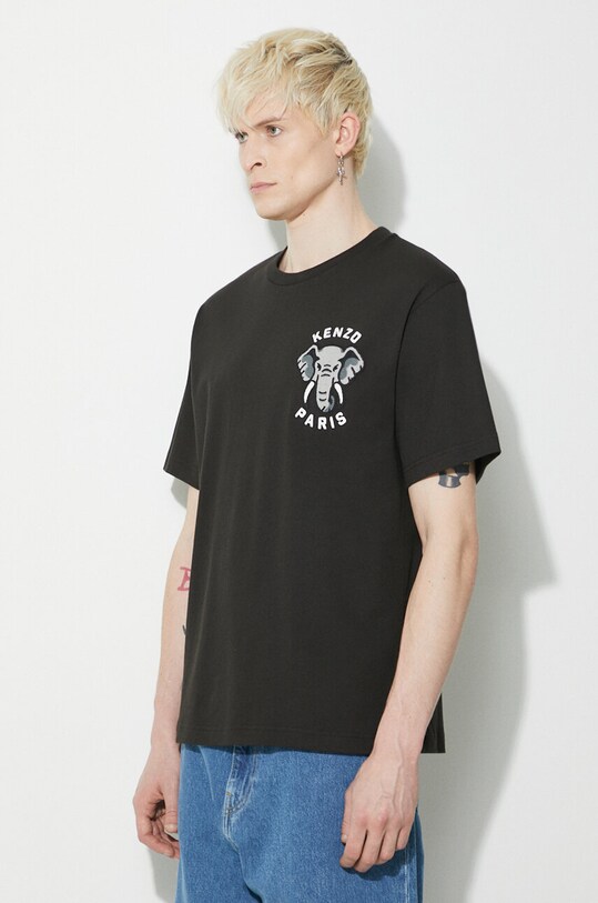 Kenzo cotton t-shirt Elephant black FE55TS1884SG.99J
