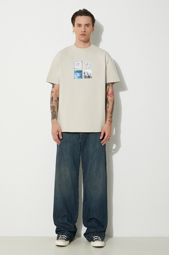 Tričko Ader Error Tee BN01SSTS0107 béžová SS24