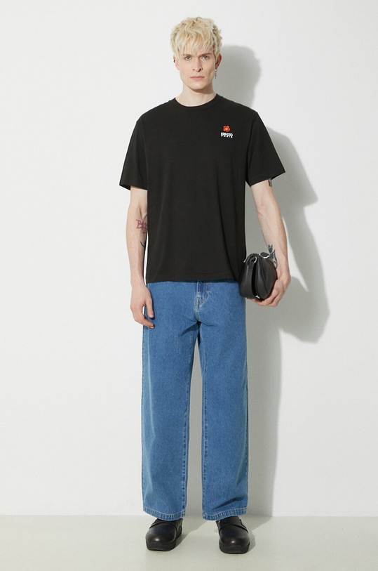 Kenzo cotton t-shirt Boke Crest FC65TS4124SG.99J black SS24