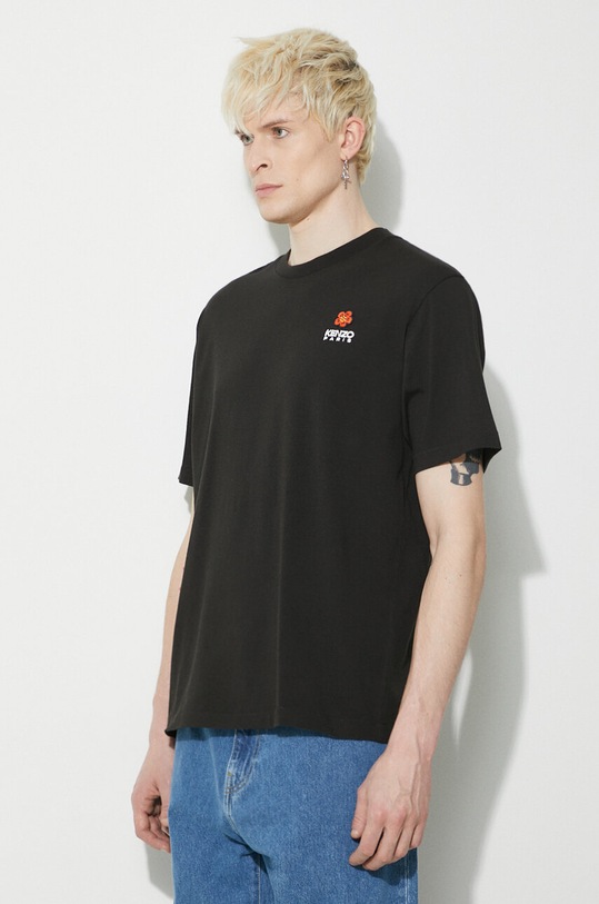 Kenzo cotton t-shirt Boke Crest black FC65TS4124SG.99J