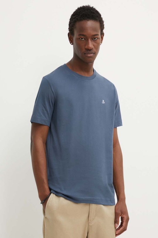 Marc O'Polo t-shirt bawełniany granatowy 424201251054