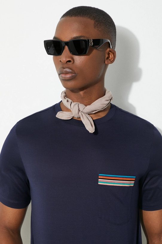 Paul Smith t-shirt in cotone blu navy M1R.306U.H00088