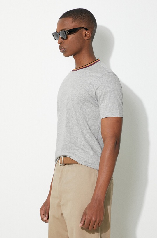 Bavlnené tričko Paul Smith sivá M1R.697PS.H00084