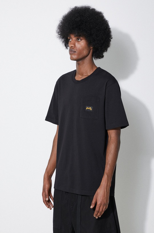 Stan Ray tricou din bumbac Patch Pocket T-Shirt negru SS2400367