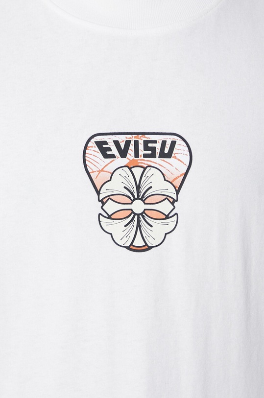 Evisu cotton t-shirt Multi-Hanafuda Patches Daicock Printed SS Tee 2ESHTM4TS1071