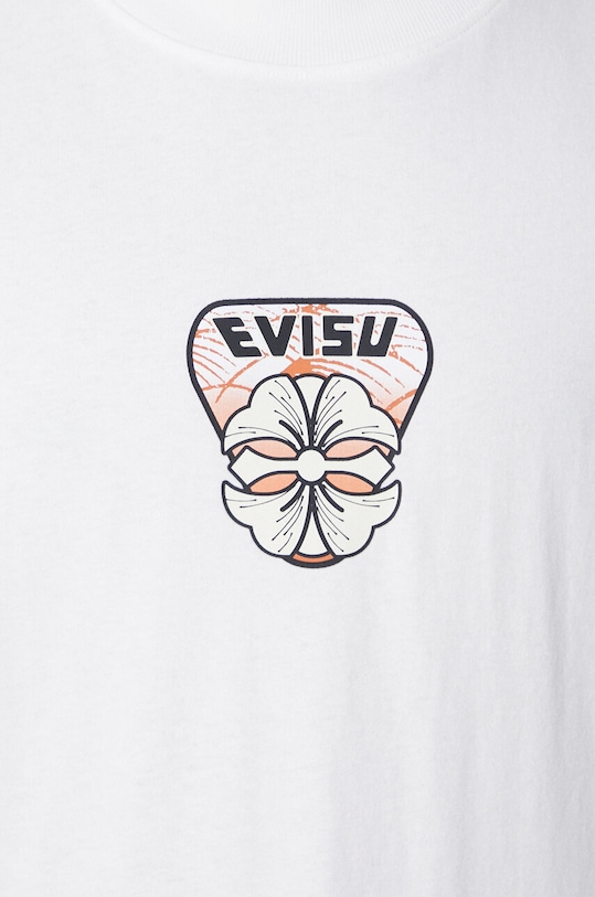 Βαμβακερό μπλουζάκι Evisu Multi-Hanafuda Patches Daicock Printed SS Tee 2ESHTM4TS1071