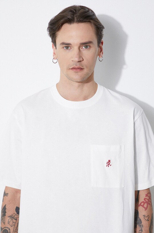 Gramicci t-shirt bawełniany One Point biały G304.OGJ