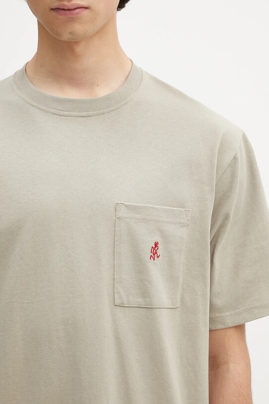 Βαμβακερό μπλουζάκι Gramicci One Point πράσινο G304.OGJ