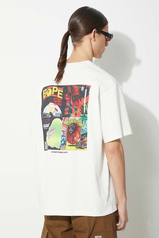 Bavlnené tričko A Bathing Ape Bape Album Monogram Tee