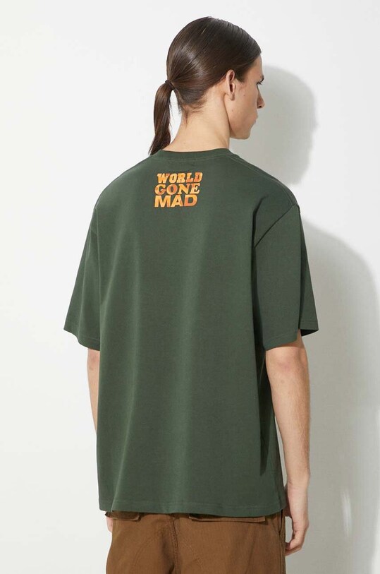 Βαμβακερό μπλουζάκι A Bathing Ape Bape Wgm Tee 1J80109062 πράσινο SS24