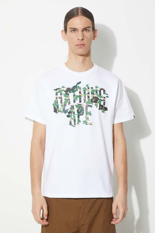 A Bathing Ape tricou din bumbac Abc Camo Rebuild Nyc Logo Tee
