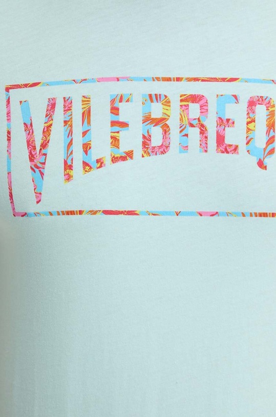 Vilebrequin t-shirt bawełniany THOM turkusowy THOAP349