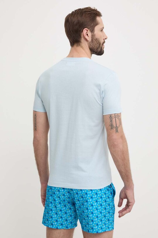 Îmbrăcăminte Vilebrequin tricou din bumbac PORTISOL PTSAP384 albastru